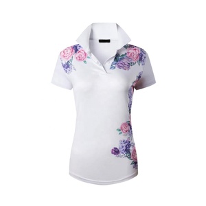 Camiseta Polo de Manga Corta Personalizada para Mujer, Verano 2023, Impresión por Sublimación, Cuello con Botones, Informal, Suéter con Solapa Económico - Product Image 1