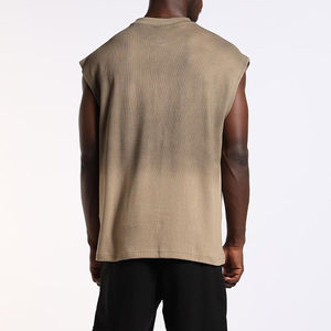 Débardeur en tissu premium pour homme, personnalisé, pour la salle de sport, entraînement musculaire, avec design athlétique, OEM & ODM, faible MOQ, sans manches - Product Image 5