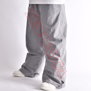 กางเกงกันหิมะสำหรับกลางแจ้งสีเทาเอวยางยืดดีไซน์ขากว้างสำหรับเล่นสกี - Product Image 3