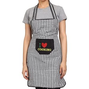 ผ้ากันเปื้อนผ้าฝ้าย100% สไตล์คลาสสิกระบายอากาศเป็นมิตรกับสิ่งแวดล้อมพร้อมกระเป๋าสำหรับทำอาหารในบ้าน - Product Image 2