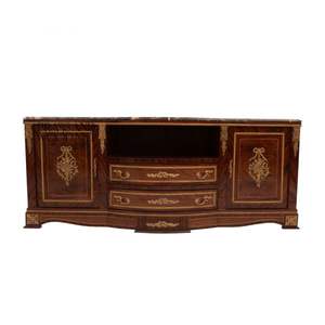 ตู้วางทีวีไม้คลาสสิกสุดหรูพร้อมท็อปหินอ่อน - Product Image 4