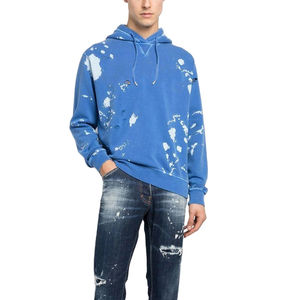 Sudadera con Capucha de Forro Polar para Hombre, Diseño Urbano, Logotipo Bordado Desgastado, Personalizada, Antiarrugas, 100% Algodón, Invierno, OEM - Product Image 2