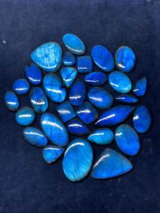 อัญมณีลาบราดอไรต์สีน้ำเงินหินลาบราดอไรต์ธรรมชาติทำด้วยมือและขัดเงาด้วยมือ - Product Image 4