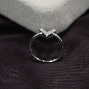 Anillo fino ligero de Plata de Ley 925 con Zirconia cúbica, joyería de uso diario para bodas, fiestas, aniversarios - Product Image 4