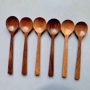 Cuchara de Madera Pulida de Alta Calidad, Acabado Natural Hecho a Mano, para Fiestas, Mezclar, Probar - Product Image 5