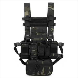Chaleco táctico resistente a Cortes, duradero, táctico, negro, ajustado, chalecos tácticos de negocios a bajo precio, Paintball Mag Chest Rig - Product Image 2