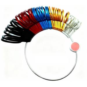 Bagues de mesure de doigts en métal multicolores universelles 1-36, 41-76, 1-15, 13-24 (36 bagues) outils de bijouterie - Product Image 1