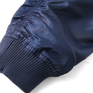 Chaqueta Bomber Casual para Hombre, Nueva, OEM, Personalizada, Delgada, sin Cuello, con Logotipo Frontal, Impermeable, Cortavientos, con Cierre de Cremallera, Primavera, 100% Hecha a Mano - Product Image 6