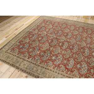 Tapis turc vintage, tapis surdimensionné 8,1x11,6 pieds, tapis persan rouge et bleu - Product Image 4