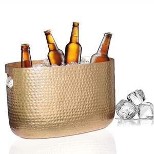 Élégant porte-vin moderne en forme de bateau en aluminium avec pince et couvercle Capacité de 12L pour une utilisation en fête - Product Image 5