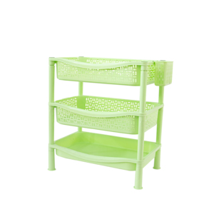 Estantes Multifuncionales Plegables y Apilables de 3 Niveles, Duraderos, de Plástico PP, Impermeables, para Cocina, Despensa, Baño, Almacenamiento de Especias - Product Image 4