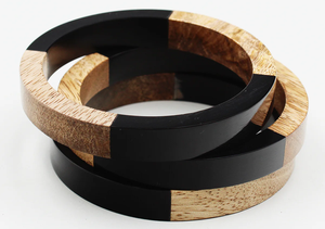 New Design Beautiful Wood & Resin <b>Bracelet</b> with New Pattern Colorful Resin Jewelry Exclusive Fashionable Gift for Women - Product Image 4