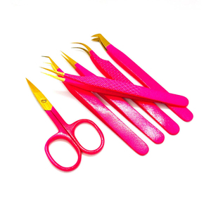 Pince à épiler professionnelle à prix compétitif, en acier inoxydable multi-couleurs avec revêtement en titane, anti-magnétique, à pointe lisse et confortable - Product Image 5