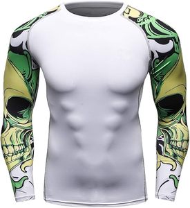UPF Sun Protection Compression <b>Swim</b> <b>Shirt</b> Men Long Sleeve Rash Guard Quick Dry Breathable Spandex/Polyester for Water Sports - Product Image 6