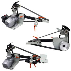 Lijadora de Banda Eléctrica 2x72 con 3 Ruedas de Pulir, Velocidad Variable, Lijadora de Banda para Metal de Banco, Afilador de Cuchillos Multiángulo, Máquina Pulidora - Product Image 1