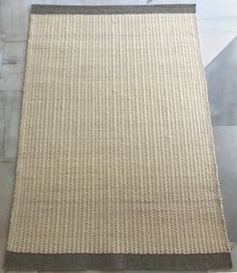 Direct From Factory Eco-Friendly Indian Hand Woven Designer Textured White <b>Rug</b> Flat Weave for Home Use - Product Image 1