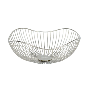 Metal Silver <b>Fruit</b> basket/Bowl for serving ware for Vegetables and fruits <b>storage</b> organizer basket for kitchen and home usage - Product Image 3