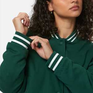 Chaqueta universitaria de estilo ODM personalizada, chaquetas de cuero para mujer, ropa de invierno a la moda hecha a medida, chaquetas de cuero PU para mujer - Product Image 6