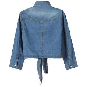 Top Trend High Quality Women Crop Top Chaqueta vaquera Mejor estilo Tamaño regular Chaqueta vaquera de la mejor calidad para mujer - Product Image 2