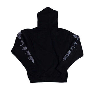 เสื้อกันหนาวมีฮู้ดสำหรับผู้ชายมีซิปมีฮู้ดเสื้อมีฮู้ดติดพลอยเทียมโลโก้ปรับแต่งได้ - Product Image 3