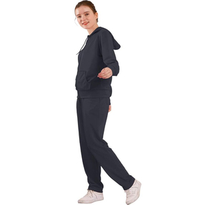 2025 OEM personnalisé femmes portent confortable coton Tech polaire femmes personnalisé imprimé surdimensionné fermeture éclair survêtement deux pièces ensemble femmes vêtements - Product Image 4