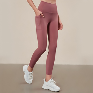 กางเกงเลกกิ้งเอวสูงผ้าระบายอากาศได้ดีเหมาะสำหรับไลฟ์สไตล์ที่แอคทีฟสวมใส่สบายและมีความยาวเต็มรูปแบบสำหรับใส่เล่นโยคะ - Product Image 2