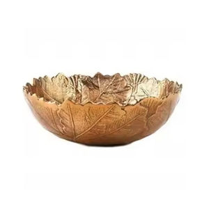 Juego de 3 cuencos de frutas secas Cuenco de frutas secas de aluminio de calidad de lujo con bandeja de madera de fabricantes y proveedores - Product Image 6