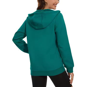 Sudadera con Capucha Forrada Personalizada para Mujer 2025, Top de Invierno de Alta Calidad, Térmica, de Forro Polar, Transpirable, Informal, con Logotipo Frontal y Diseño Sólido - Product Image 2