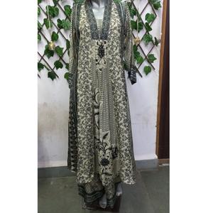 Kurta en tissu de viscose imprimé de mode ethnique indienne pour vêtements décontractés et de fête pour femmes au meilleur prix - Product Image 1