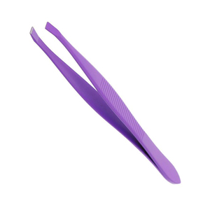 Pinzas para Cejas de Color Morado, Pinzas para Extensión de Cejas con Punta Lisa, Pinzas para Depilar Cejas de Acero Inoxidable - Product Image 1