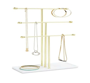 Support de bijoux en métal en laiton de conception fantaisie avec forme ronde pour stocker collier Bracelet boucle d'oreille quantité en vrac - Product Image 5