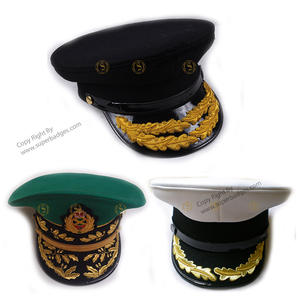 Gorros de visera ceremonial de hoja de roble, gorro individual de hoja de roble hecho en Pakistán - Product Image 5