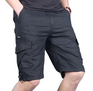 Kivotch-Pantalones cortos cargo informales para hombre, de alta calidad, con patrón sólido, en blanco, ecológicos - Product Image 1