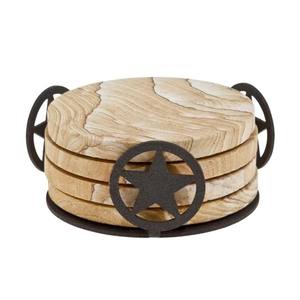 Dessous de verre en acier inoxydable plaqué or pour le thé de forme ronde Tasses à thé en verre de qualité supérieure Dessous de verre pour le thé décoratif - Product Image 5