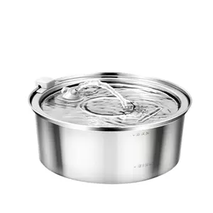 Bols surélevés pour animaux de compagnie en bois pour chien et chat Bols en acier inoxydable Mangeoires surélevées pour amis à fourrure - Product Image 3