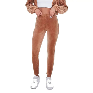 Stylish Ladies <b>Plus</b> <b>Size</b> <b>Velour</b> <b>Tracksuit</b> Elegant Round Neck Pullover With Jogger Pants Relaxed Fit Perfect For Travel Wear - Product Image 5