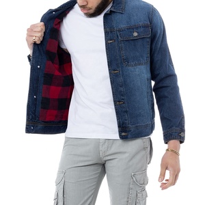 Veste en jean denim pour hommes OEM, vêtements décontractés, veste d'automne, manteau boutonné en jean, veste oversize en jean pour hommes - Product Image 4
