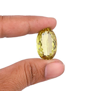 Quartz Citron Naturel 26X15MM Ovale Coupe Normale 29Cts 1 Pièce Pierre Précieuse Pour La Fabrication de Bijoux - Product Image 4