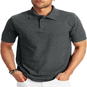 Accepter les étiquettes personnalisées Polo shirt vêtements de travail personnalisés logo été blanc polo à manches courtes classe vêtements publicité - Product Image 1