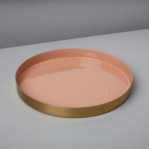 Plateau de service en métal d'utilisation de livraison de nourriture de plateau d'émail élevé avec la poignée plateaux en métal de plateau de biscuit de pizza de haute qualité de vente chaude - Product Image 4