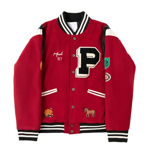 2023 Custom Designs <b>Long</b> Sleeve Baseball Varsity <b>Jacket</b> for <b>Men</b> Wholesale Canvas Blank Letterman <b>Jackets</b> - Product Image 4