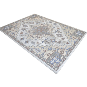 Alfombras de lana con mechones a mano de primera calidad, alfombra y alfombra de diseño clásico para la puerta del pasillo de la casa, estilo de rompecabezas moderno para la sala de estar - Product Image 4