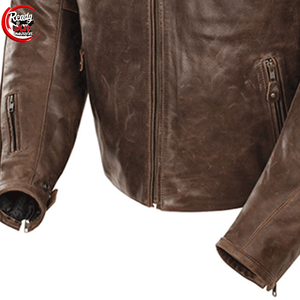 Chaqueta de moto negra personalizada de alta calidad para hombre, piel auténtica, moto de carreras, informal, estilo motorista, estilo callejero, soporte de lona - Product Image 4