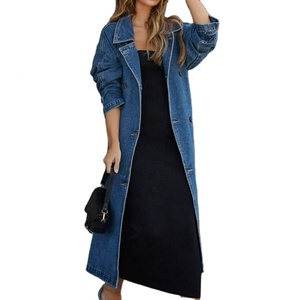 เดรสยีนส์สำหรับผู้หญิงไซส์ใหญ่  แบบยาว  มีตัวเลือกปรับขนาดและสีพิมพ์ลายได้ตามต้องการ พร้อมตัวเลือกแบบซักฟอก - Product Image 3