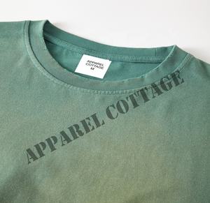 100% algodón lavado lazo teñido cuello redondo manga corta multicolor oversize drop hombro hombres camisetas prendas de vestir exteriores camisa de calle alta - Product Image 2