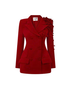 Chaqueta violeta de alta calidad para mujer, ropa, traje, chaqueta, estilo elegante para mujer, servicios ODM hechos en Vietnam - Product Image 2