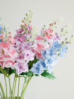 Fleurs artificielles réalistes en gros : Delphinium, Jacinthe et Violet, parfumées, longue durée, pour la décoration de la maison, de mariages et de remises de diplômes
