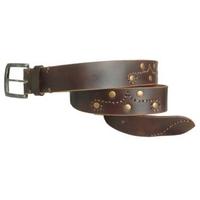 Ceinture en cuir véritable décorative à petites perles colorées, fournisseur de ceintures en cuir personnalisées