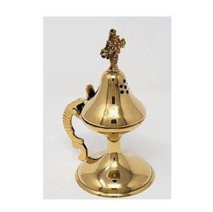 Eye Catching Design Brass Luxury <b>Incense</b> Burner Cross on Top Church Decoration Royal Luxury <b>Incense</b> Burner Hot Sale Price - Product Image 3