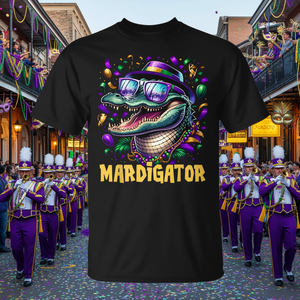 Camiseta Infantil de Disfraz de Mardi Gras Mardigator, Camiseta Promocional de Mardi Gras para Niños - Product Image 3